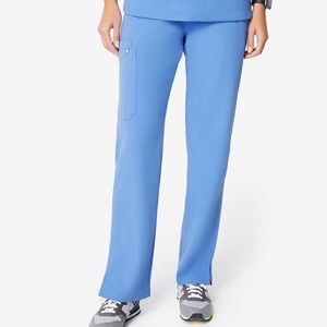 Figs ciel blue cargo scrub pant